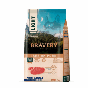 Karma dla psów małych ras light Wieprzowina 2 kg Bravery (Kopia)