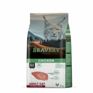 Karma dla kotów sterylizowanych Kurczak 7 kg Bravery