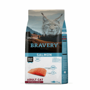 Karma dla kotów sterylizowanych Łosoś 7 kg Bravery